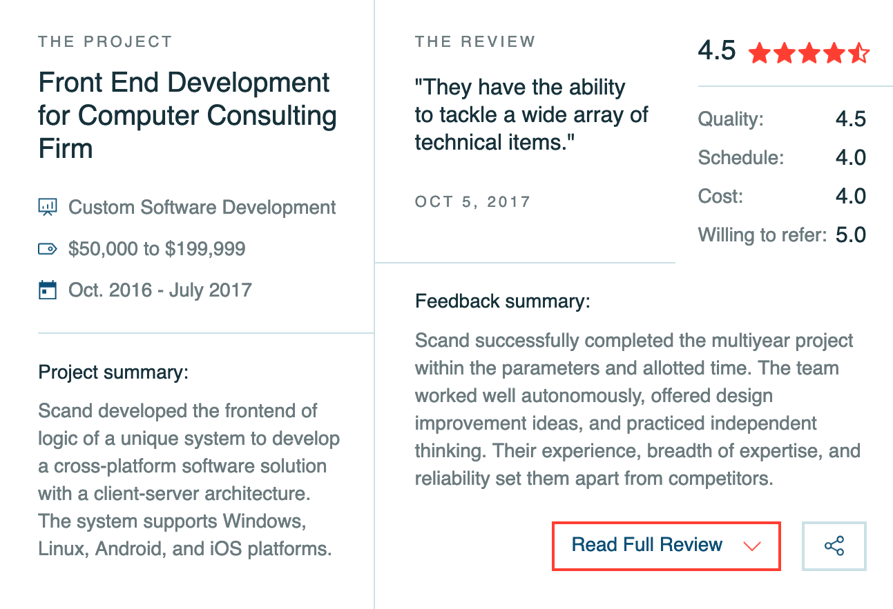 Clutch Reviews