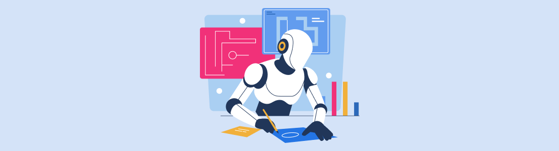 Machine learning models learning patterns from data