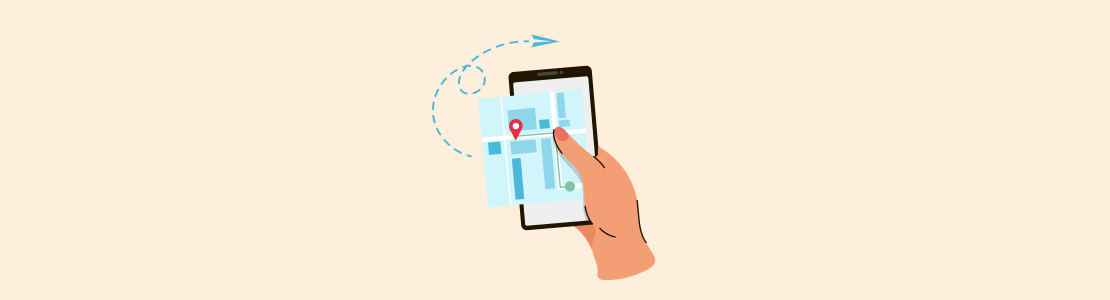 Background location updates on a smartphone