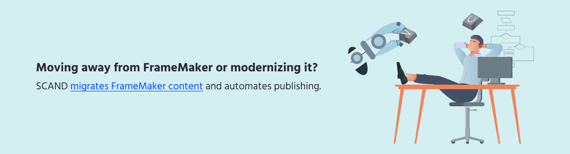 FrameMaker migration and publishing automation by SCAND